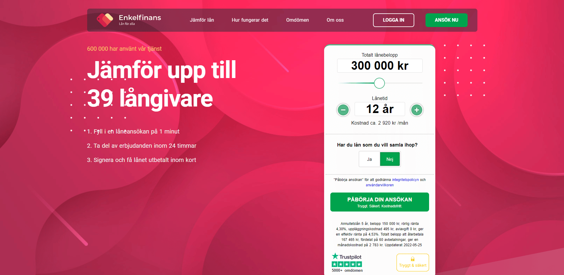 Enkelfinans - Sverigekredit