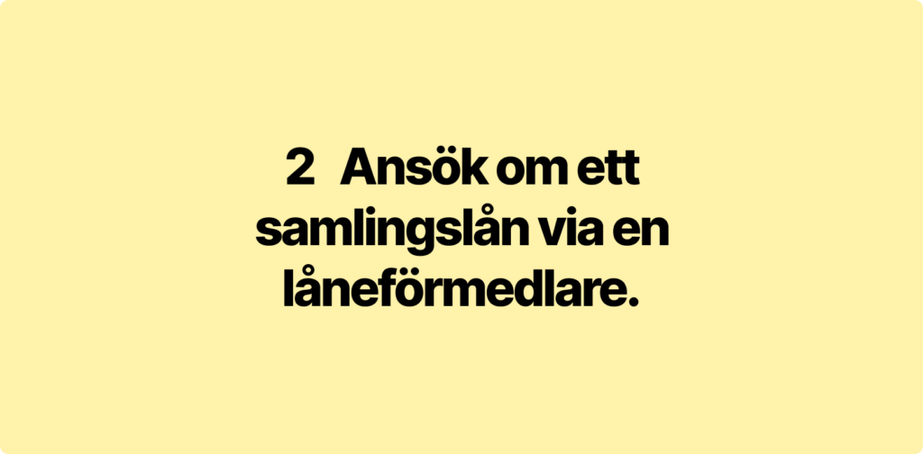 Sverigekredit - Samla lån bäst ränta – Bästa samlingslånet 2025 - (samla lån bäst ränta)